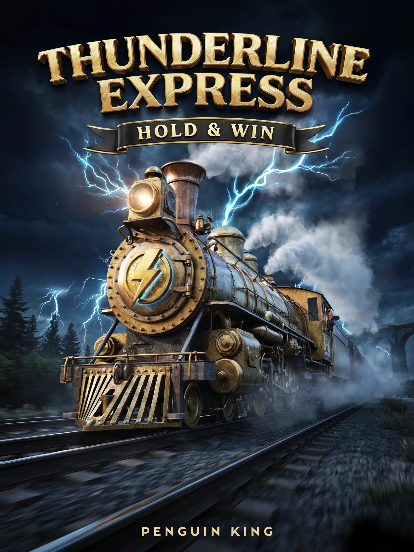 Thunderline Express pokie title screen